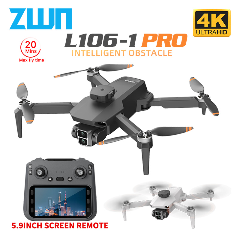 Drone Mapping - L106-1PRO GPS Drone Profissional Com Tela